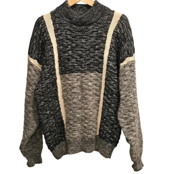 Vintage Abercrombie & Fitch Mohair-Blend Sweater – Size L - Picture 2 of 12